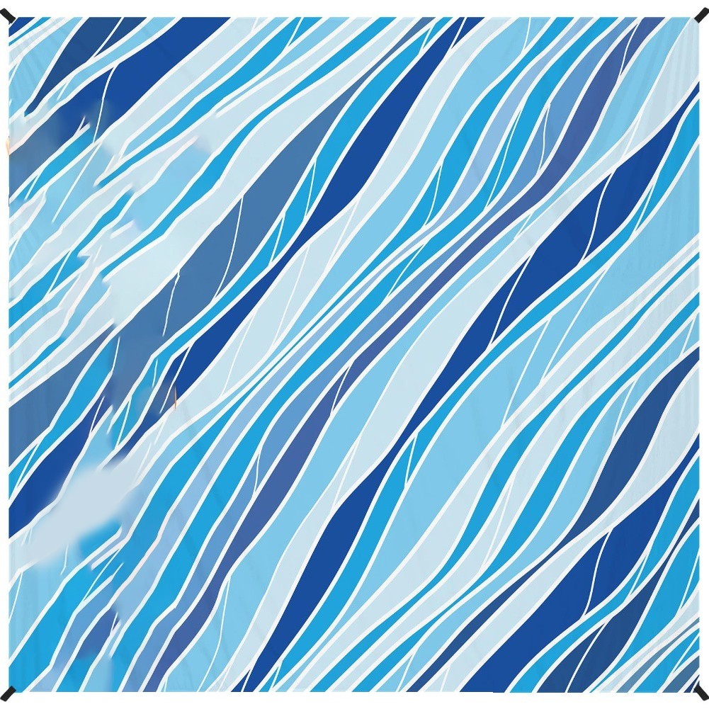 210x200cm große Stranddecke wasserdicht sanddicht tragbar für Reise und Yoga - Bild 13 von 18