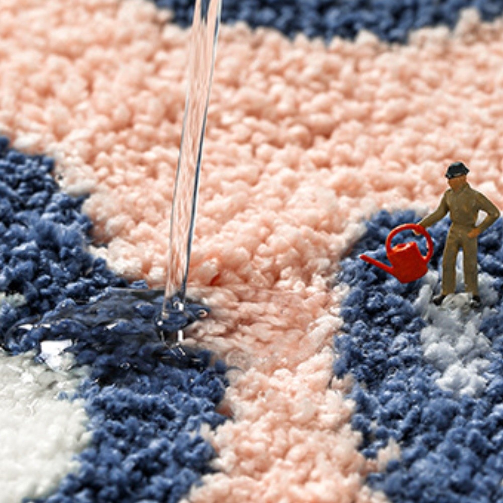 Absorbent Soft Microfiber Toilet Rug Non Slip TPR Backing Machine Washable Mat - Photo 16/23