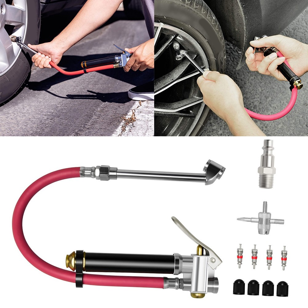 Heavy Duty Tire Pressure Gauge Dual Head 10120 PSI 14 Inch NPT for RV and SUVs - Picture 20 of 22