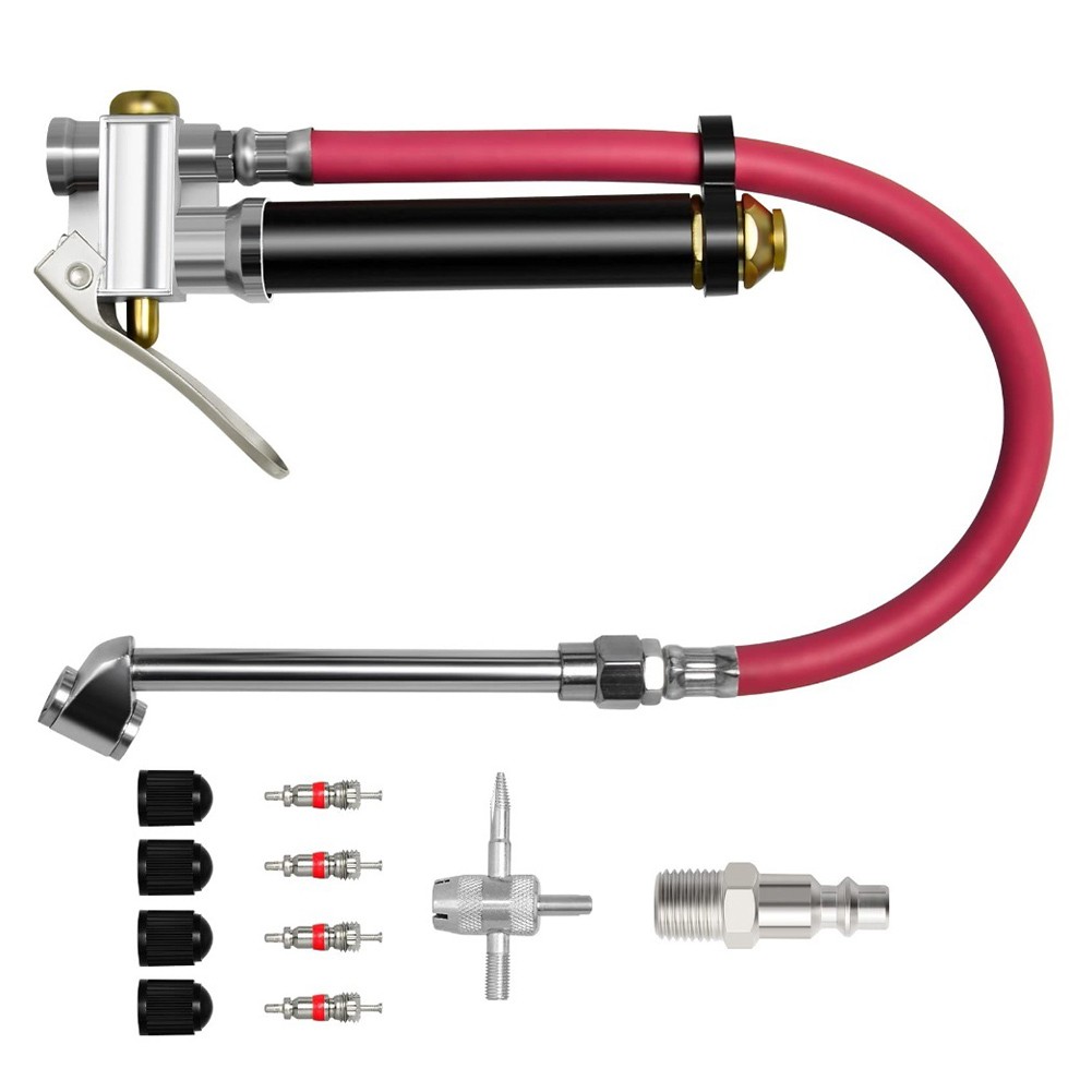 Heavy Duty Tire Pressure Gauge Dual Head 10120 PSI 14 Inch NPT for RV and SUVs - Picture 13 of 22
