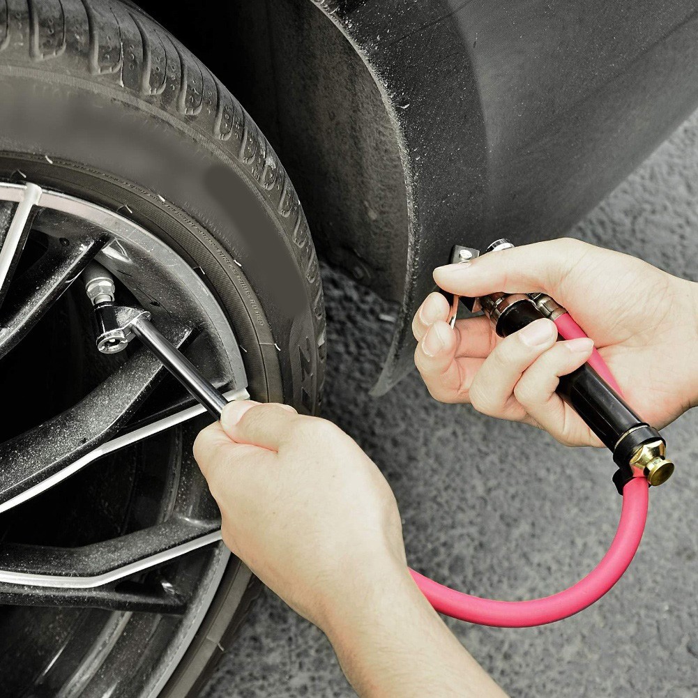 Heavy Duty Tire Pressure Gauge Dual Head 10120 PSI 14 Inch NPT for RV and SUVs - Picture 18 of 22