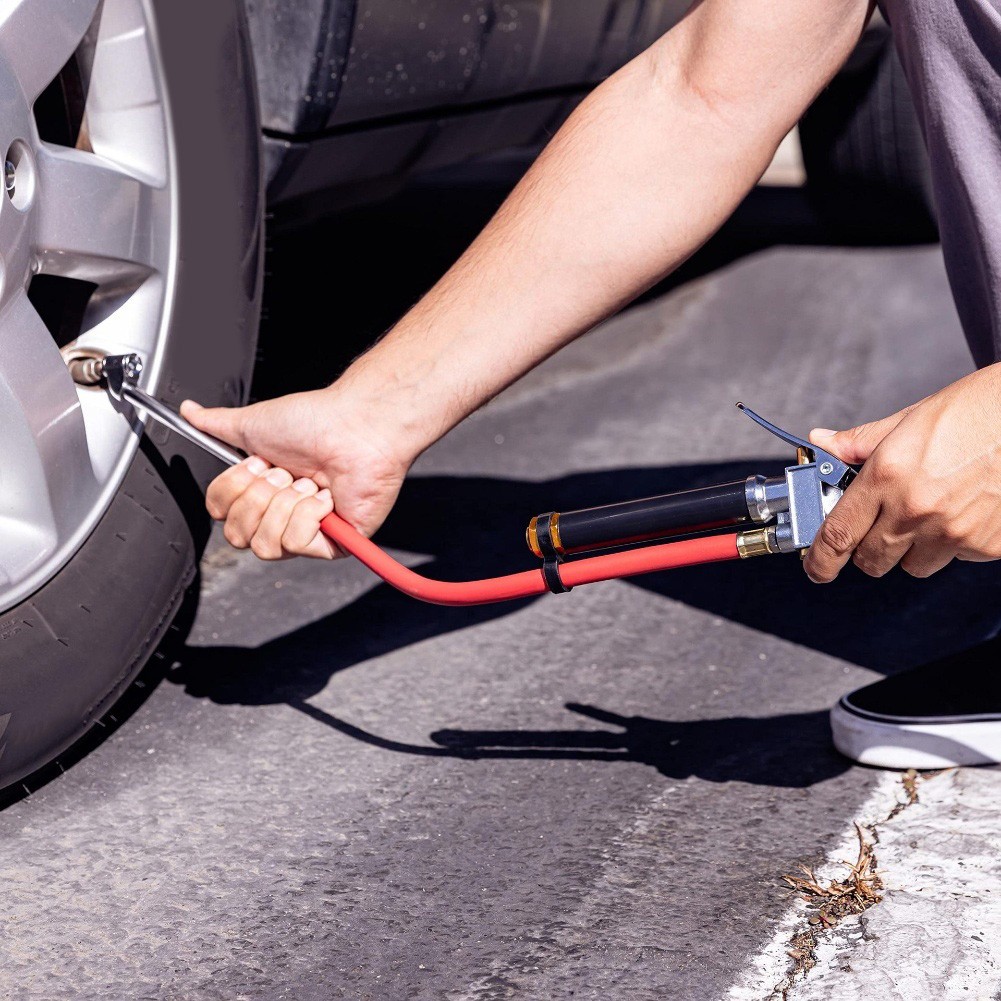 Heavy Duty Tire Pressure Gauge Dual Head 10120 PSI 14 Inch NPT for RV and SUVs - Picture 19 of 22