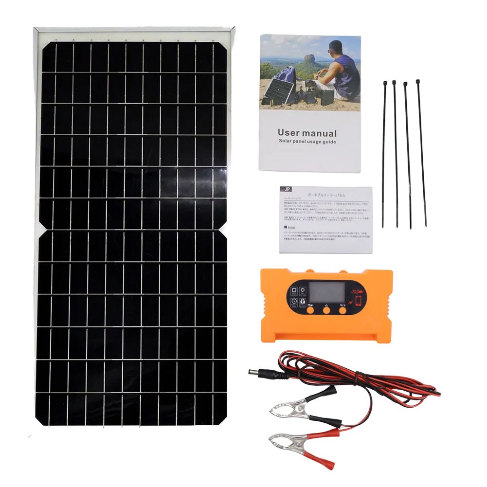 Monocrystalline Solar Panel 17W for 12V 24V System with Waterproof and