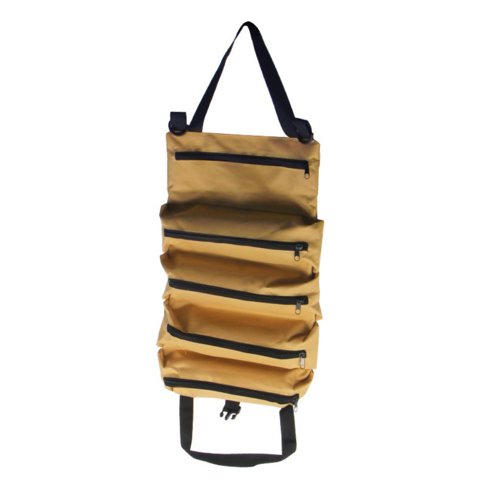 Roll Up Tool Organizer Bag Compact Design with Safety Buckle and Handles - Picture 16 of 18