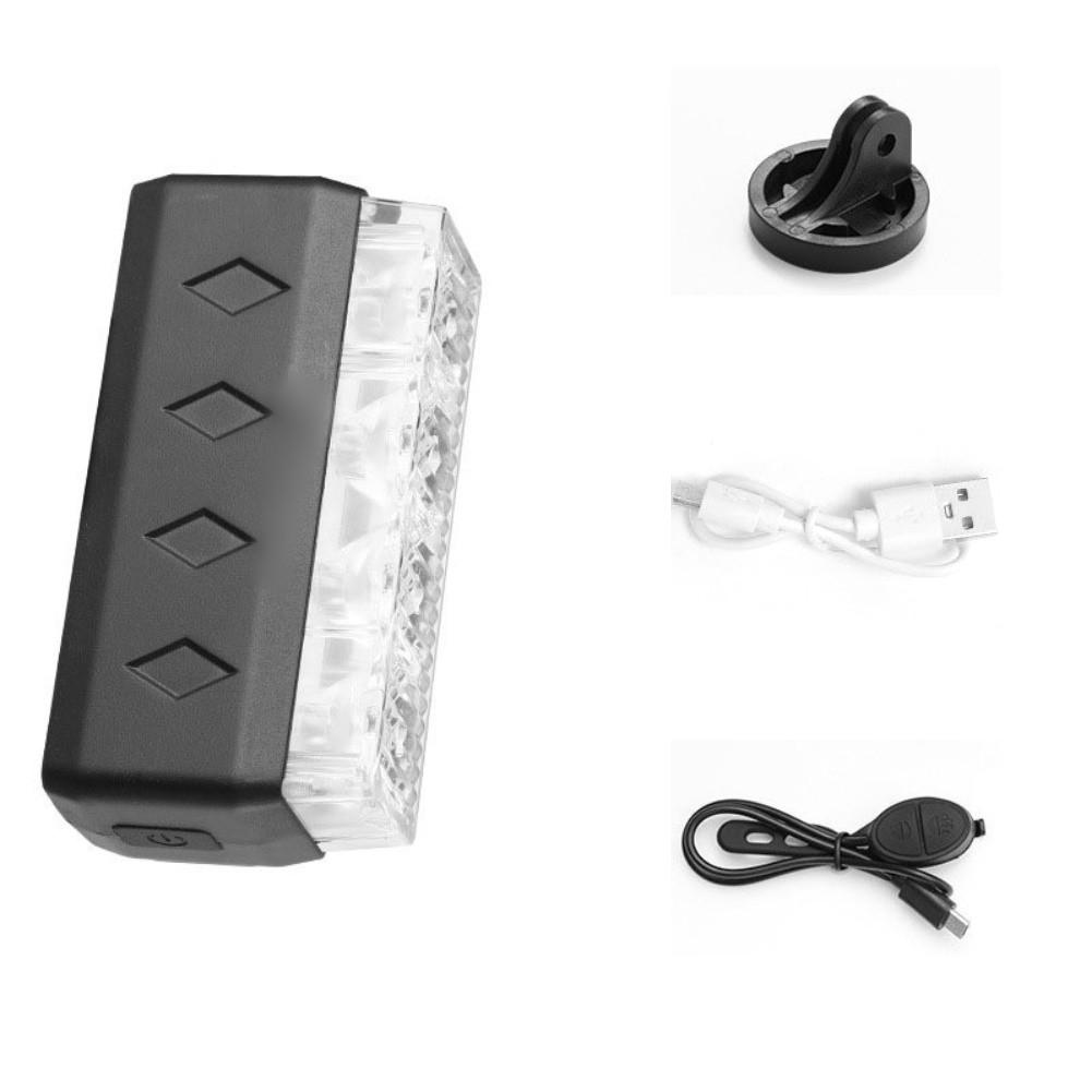 Adjustable Light Modes Cycling Safety LED Bike Light 120dB Volume Controller