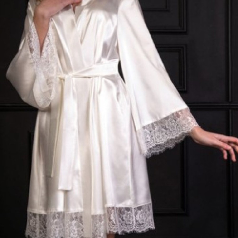 Ice Silk Nightgown Night Time Wear Polyester Spandex Blend Regular Length - Picture 10 of 10