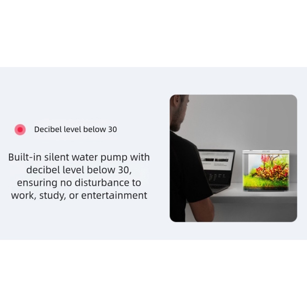 Betta Fish Aquarium Tank Starter Kit with LED and Filter Suitable for Desktop - Picture 36 of 37