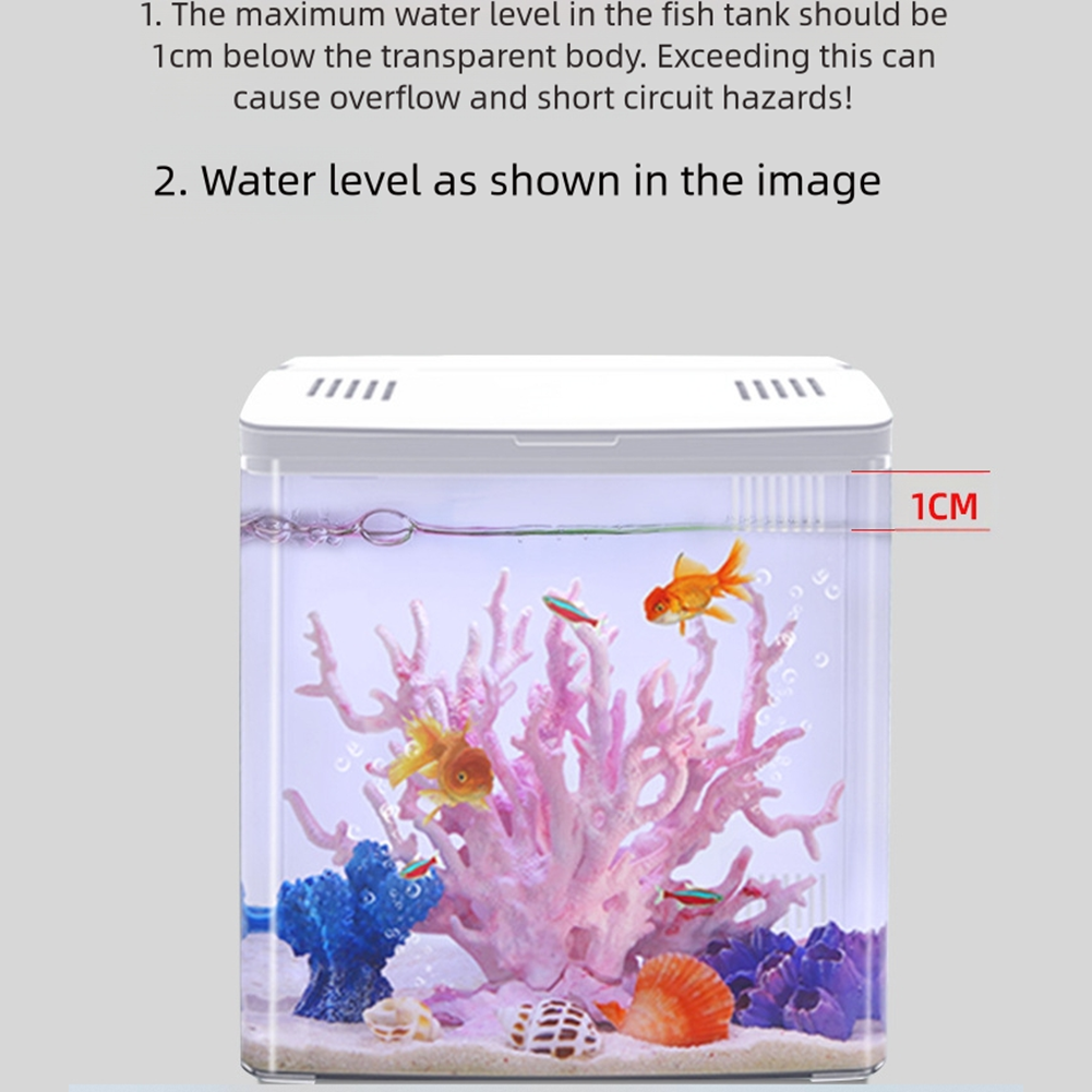 Betta Fish Aquarium Tank Starter Kit with LED and Filter Suitable for Desktop - Picture 28 of 37