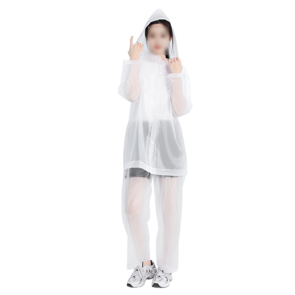 EVA Two Piece Raincoat and Rain Pants Set Waterproof Lightweight for Outdoor