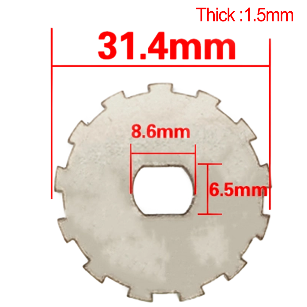 Fishing Reel Gear Press Plate Stainless Steel with Multiple Size Choices