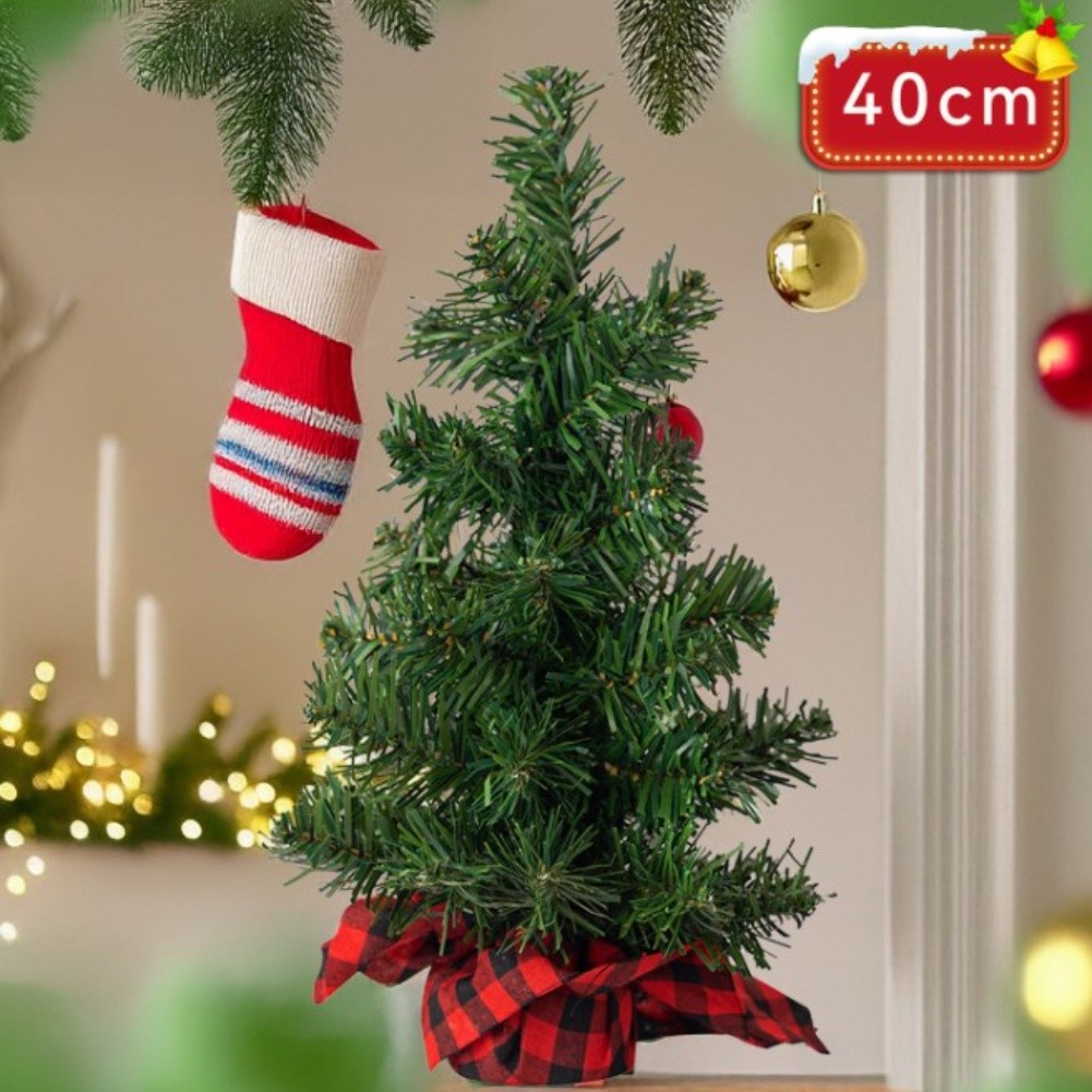 Charming Checkered Christmas Trees in 20cm, 30cm & 40cm - Perfect Holiday - Picture 16 of 18