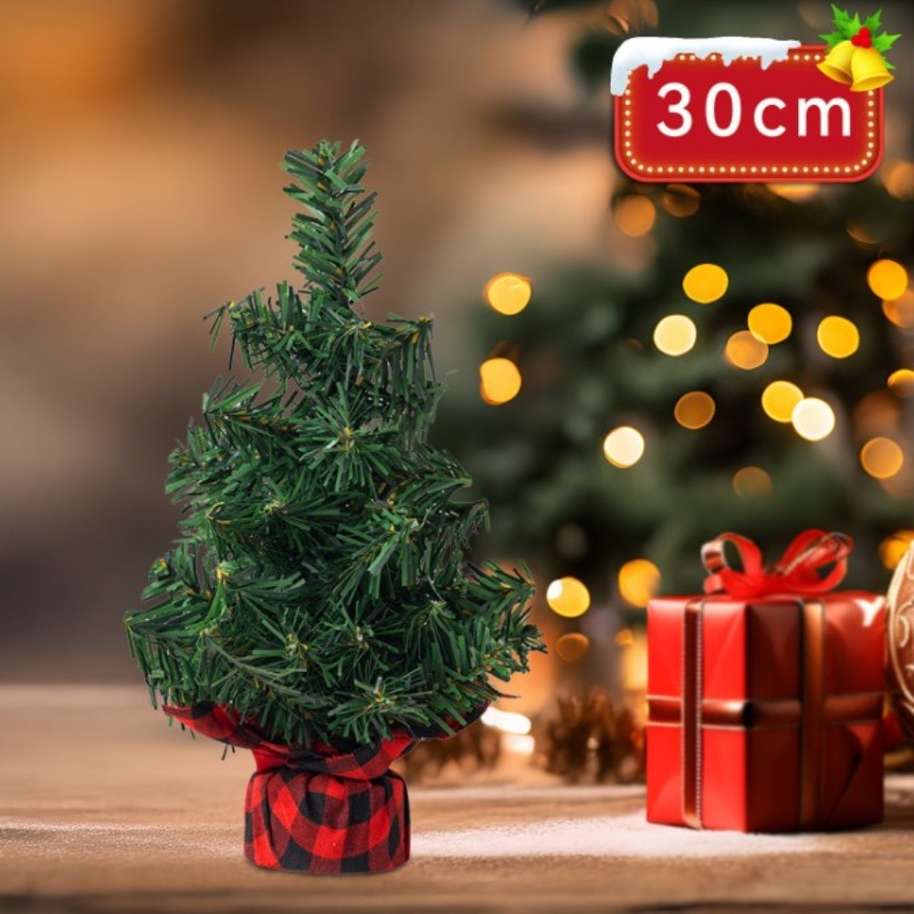 Charming Checkered Christmas Trees in 20cm, 30cm & 40cm - Perfect Holiday - Picture 13 of 18