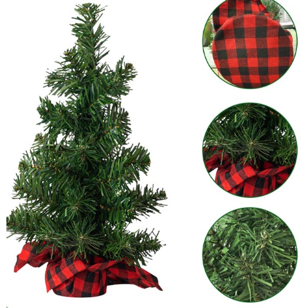 Charming Checkered Christmas Trees in 20cm, 30cm & 40cm - Perfect Holiday - Picture 11 of 18