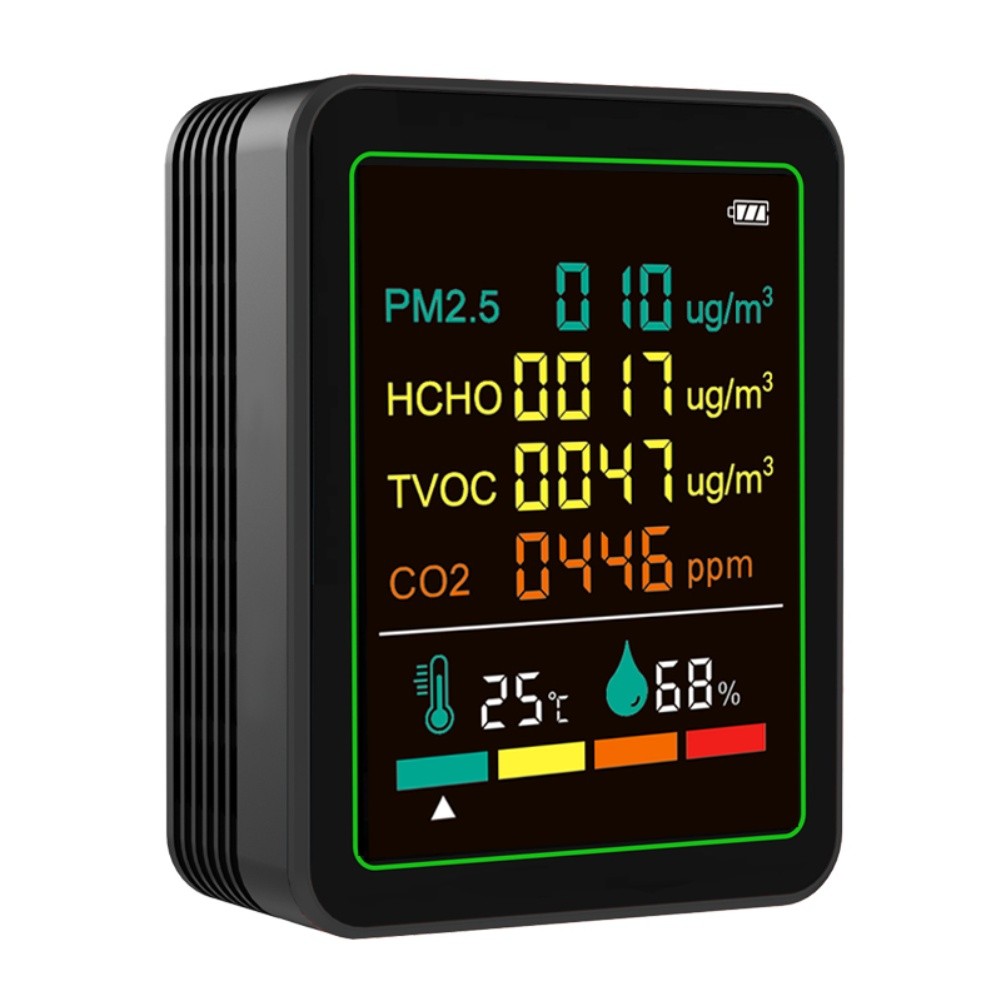 6in1 Indoor Air Quality Monitor Portable PM2 5 TVOC Temp Humidity Detector - Picture 15 of 19