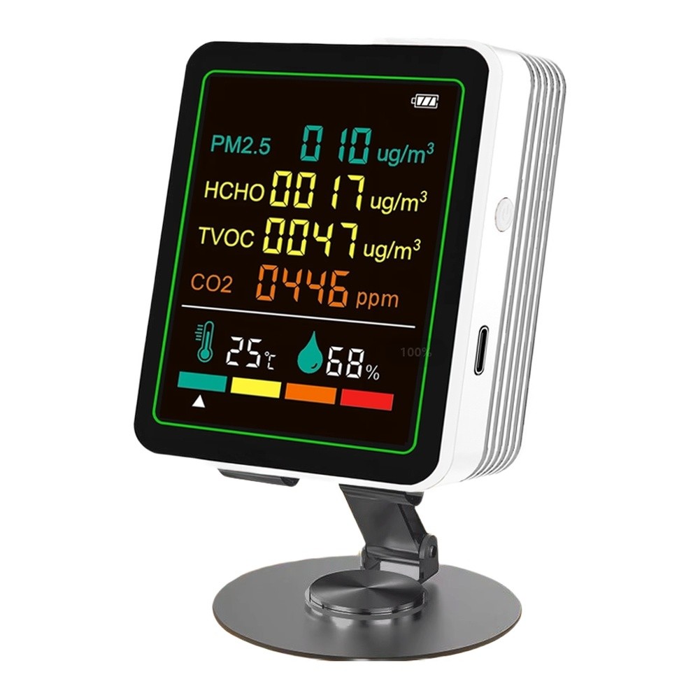 6in1 Indoor Air Quality Monitor Portable PM2 5 TVOC Temp Humidity Detector - Picture 11 of 19