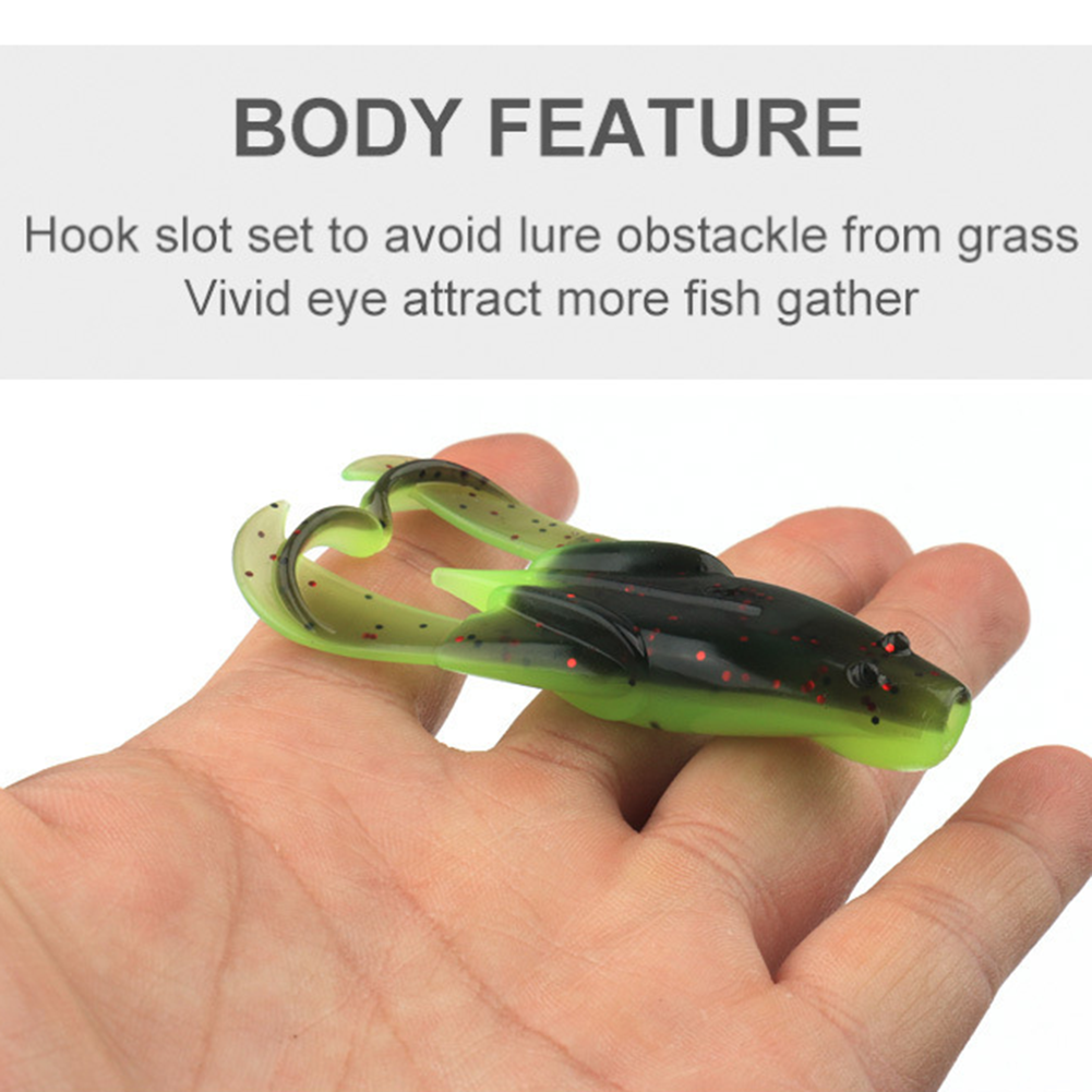 3pcs Frog Fishing Lure 7 5cm 8g with Sound Beads for Bass Black Fish Fishing - Picture 29 of 32