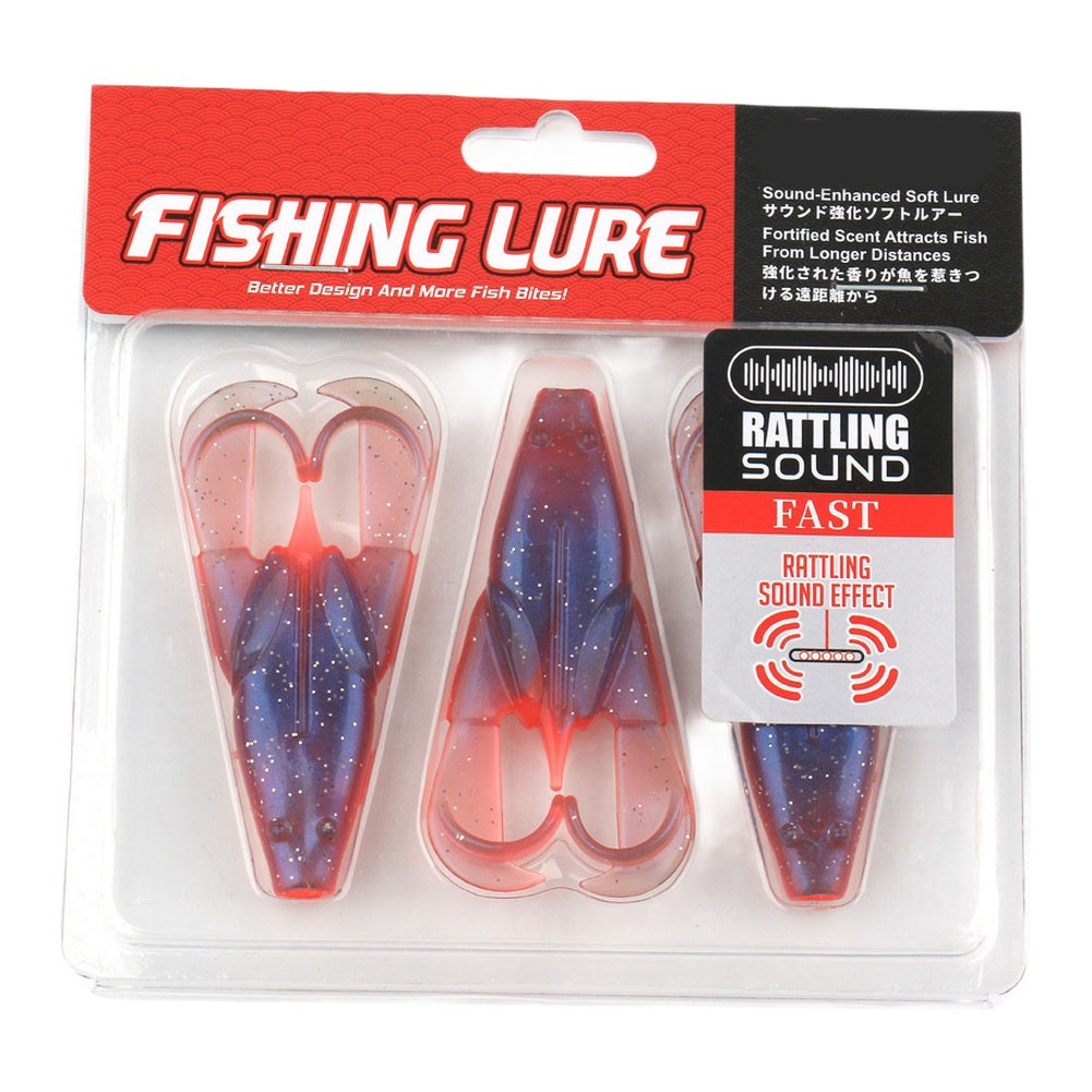 3pcs Frog Fishing Lure 7 5cm 8g with Sound Beads for Bass Black Fish Fishing - Picture 31 of 32
