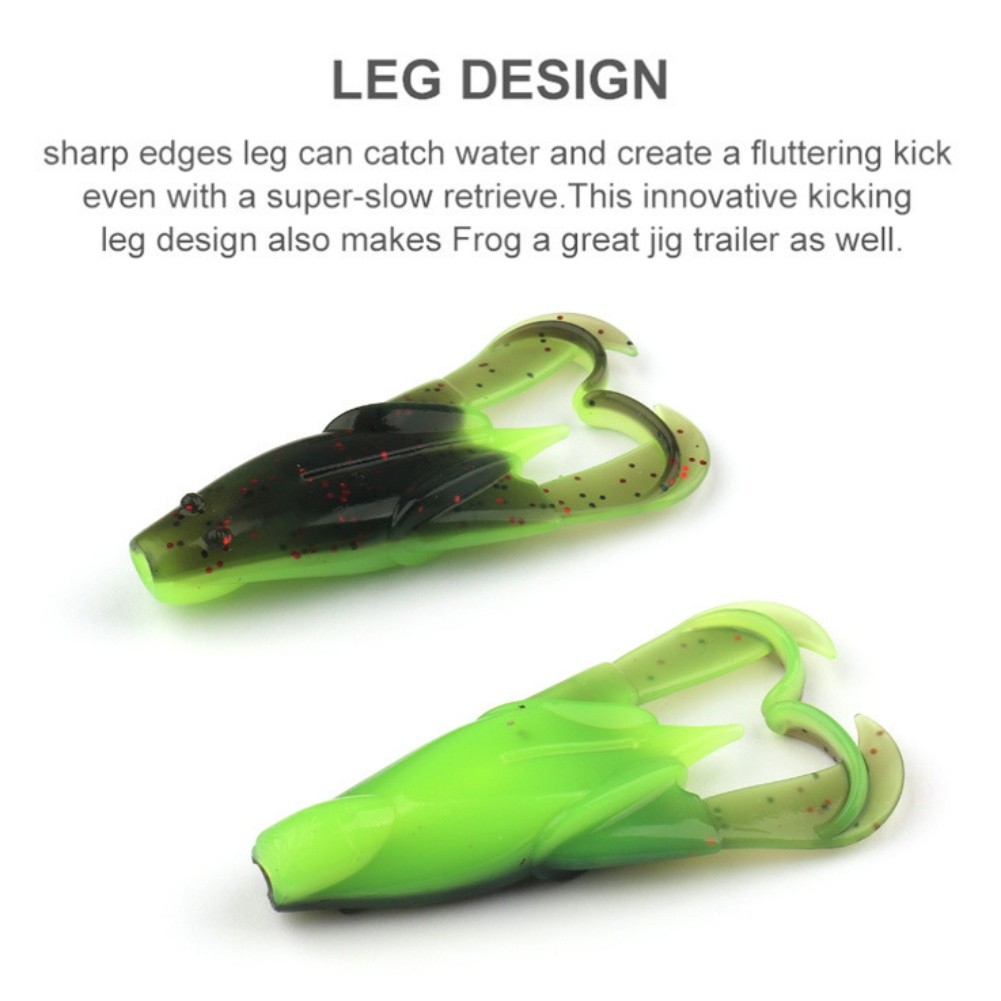 3pcs Frog Fishing Lure 7 5cm 8g with Sound Beads for Bass Black Fish Fishing - Picture 30 of 32