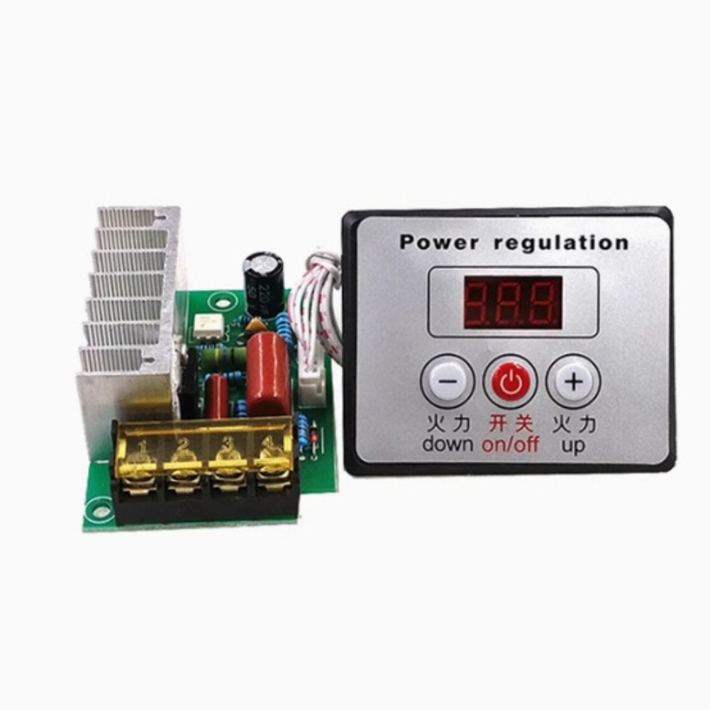 Voltage Regulator for Motor with Dimmer and Temperature Control 220V Power