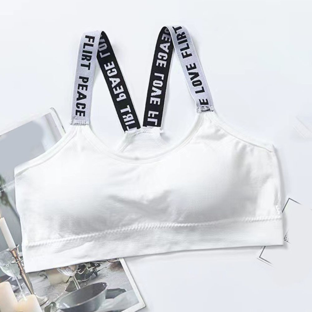 Women Strapless Sports Bra for Yoga with Comfortable Nylon and Letter Print - Picture 20 of 20