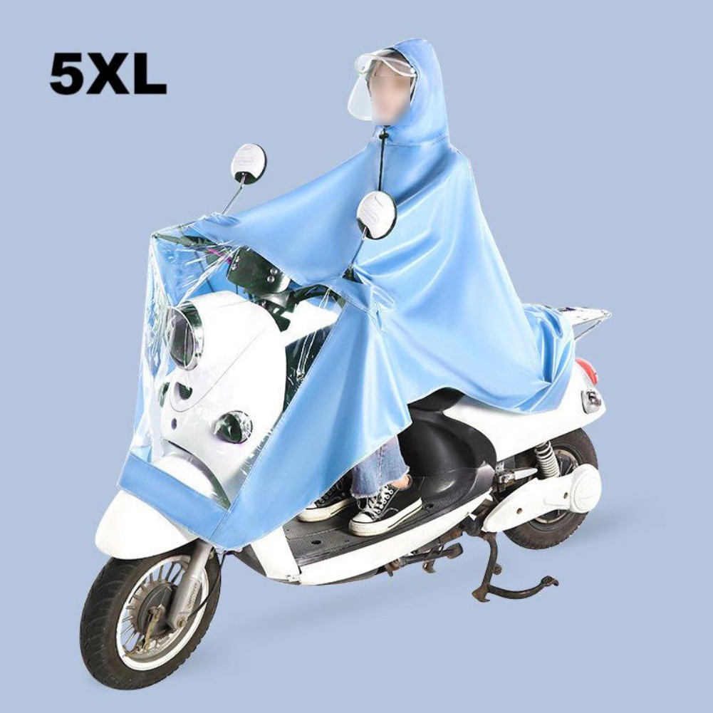 Detachable Rain Hood Enlarged Size Design Fits Over Helmets Lightweight Design