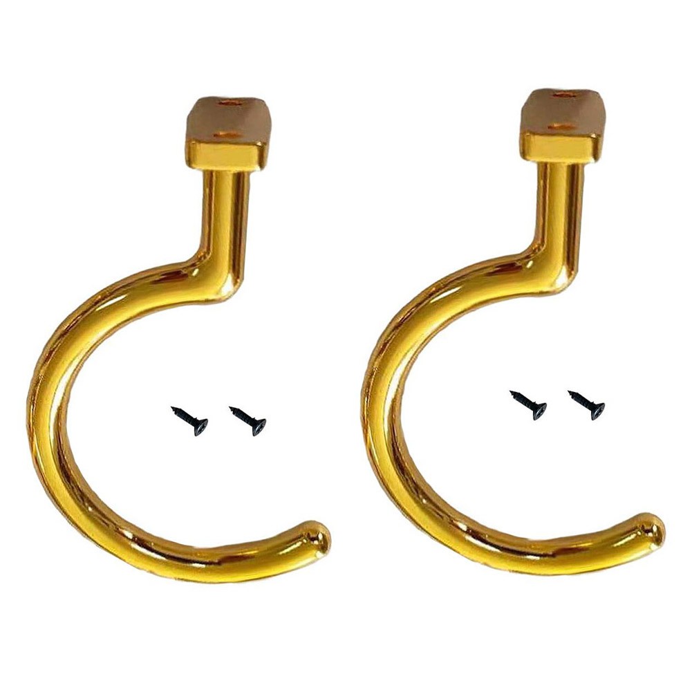 2PCS Iron Billiard Table Hooks with Screws for Triangle Rack and Bridge Storage
