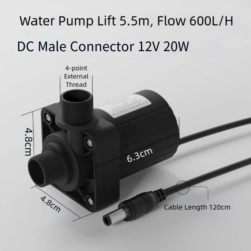 12V for MINI DC Water Pump: High Lift, Silent Operation & IPX8