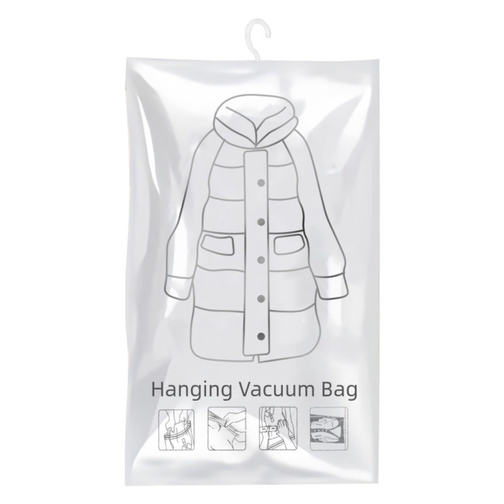 Vacuum Seal Hanging Clothes Storage Bags with 360 Degree Rotating Hanger - Produktbild 1