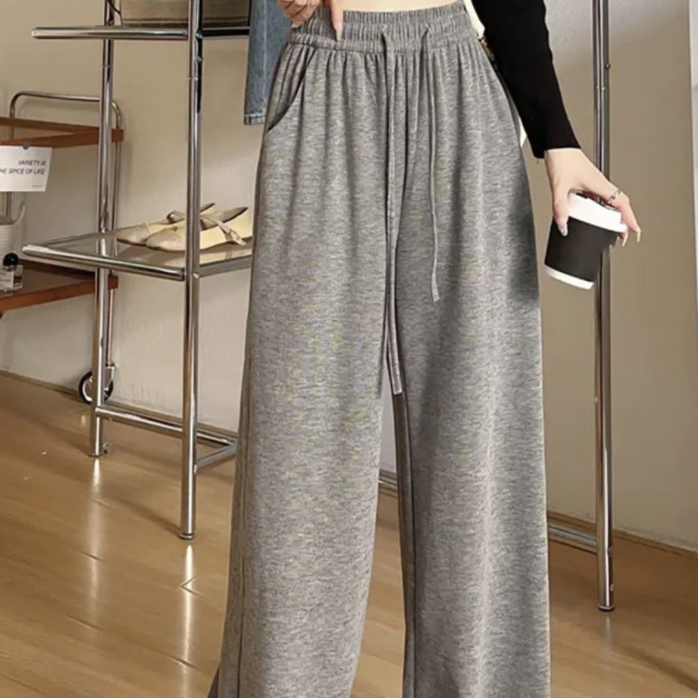 Casual High Waist Knitted Pants Women Loose Fit Comfortable Four Seasons - Picture 7 of 7