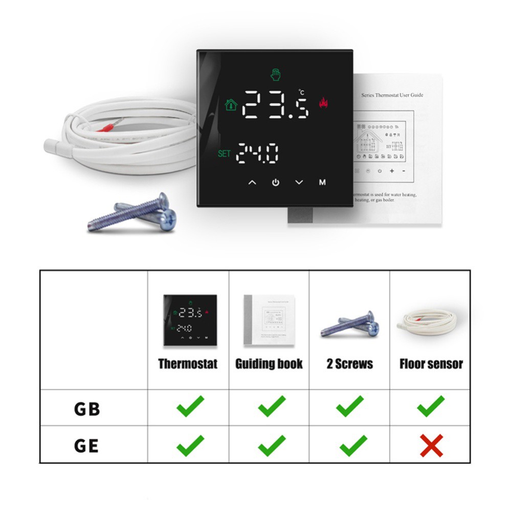 Temperature Regulator Thermostat with Touch Screen LCD for Home and Office Use - Picture 15 of 26