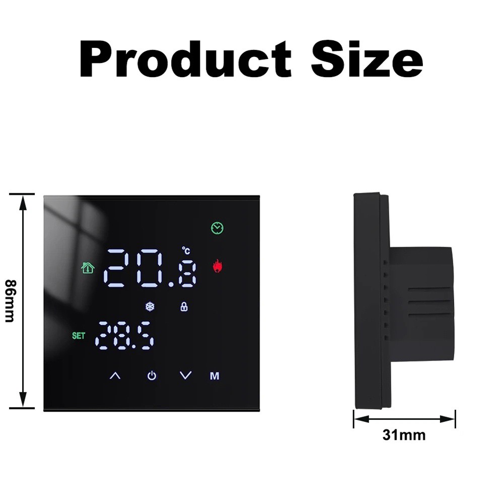 Temperature Regulator Thermostat with Touch Screen LCD for Home and Office Use - Picture 20 of 26