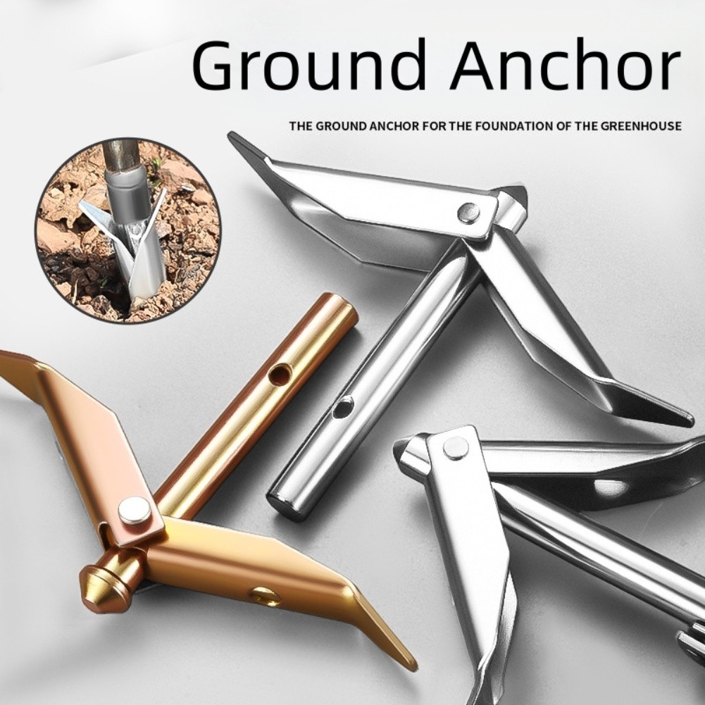 как выглядит Weather Resistant Steel Anchors for Greenhouse Film Secure Installation фото