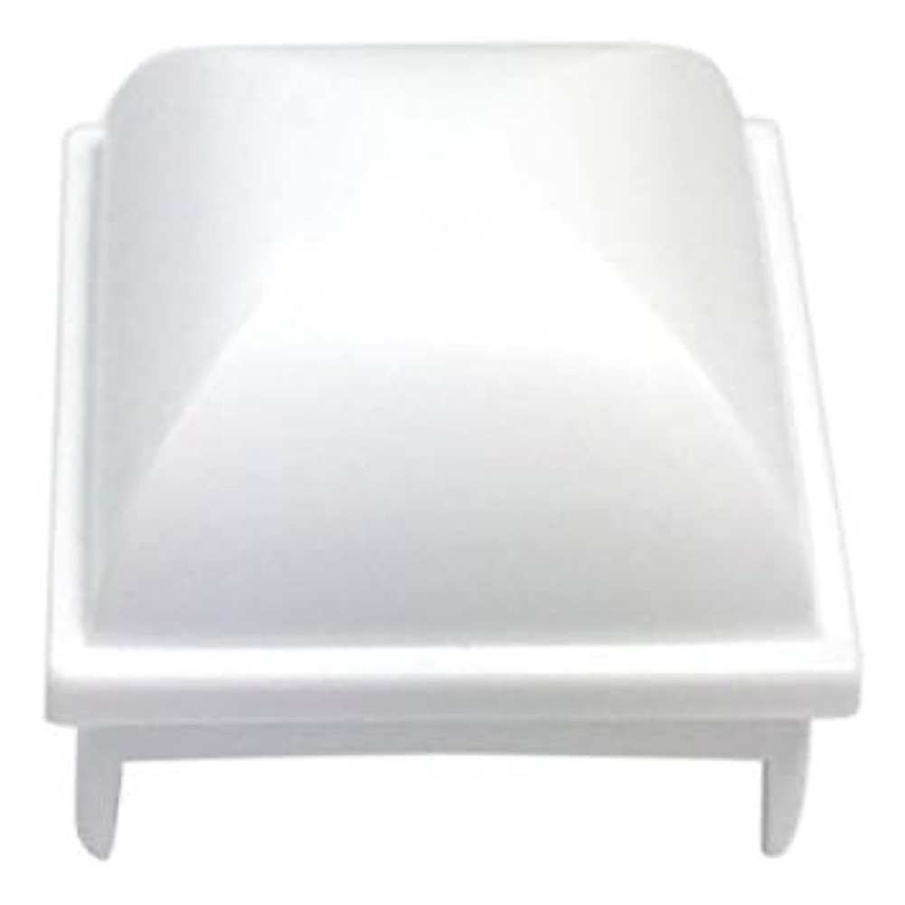 Pool Fence Post Covers White PP Fits 1 5 Inch Square Posts Easy Installation