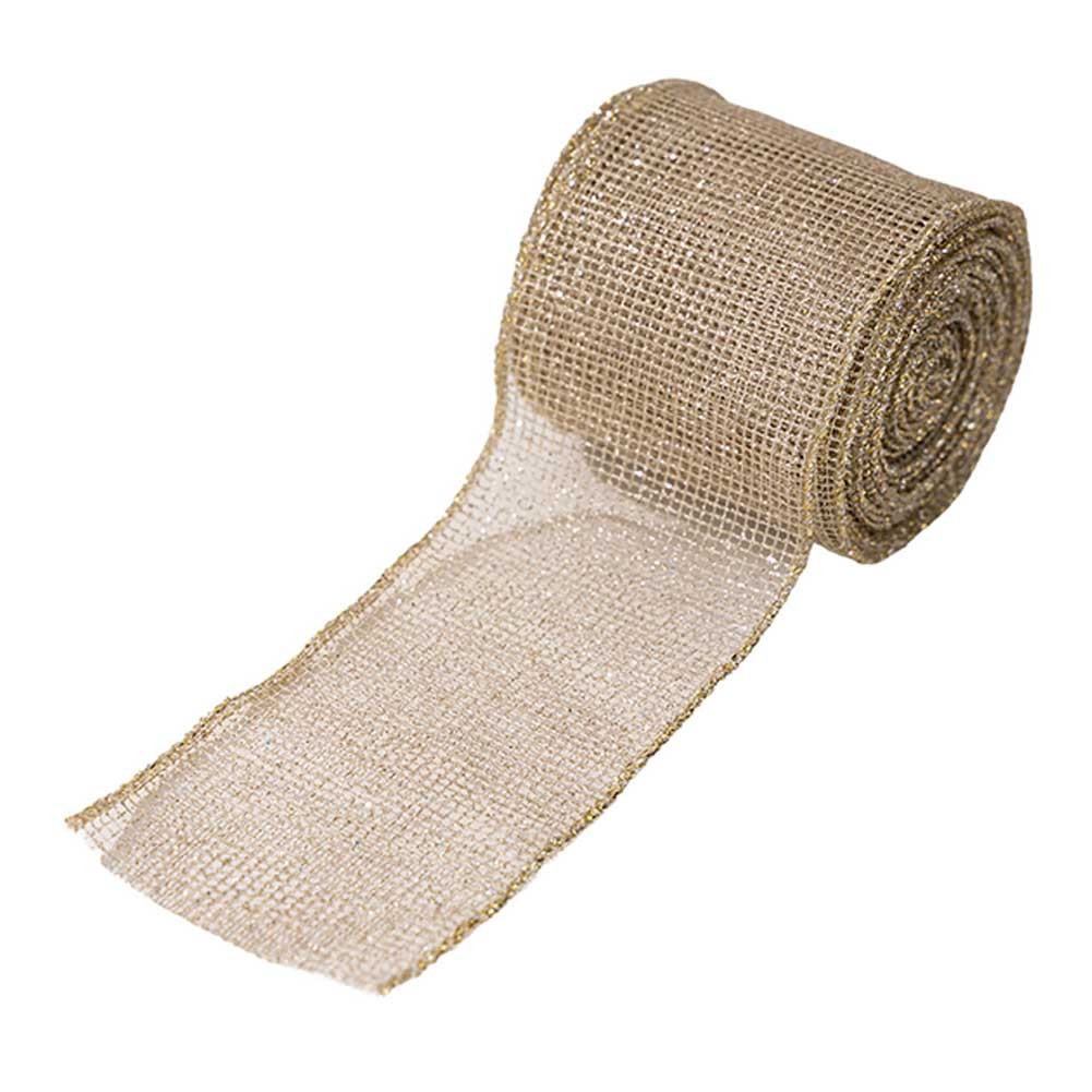 Festive Christmas Ribbon 5M x 6 3CM Fabric for Tree Wreath Holiday Decoration - Picture 8 of 8
