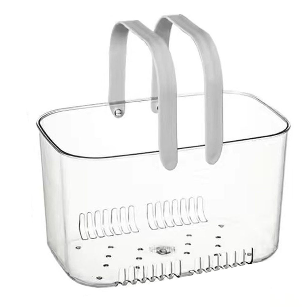 Cestello Doccia Leggero Plastica Trasparente per Bagno Ripostiglio e Drenaggio - Picture 15 of 16