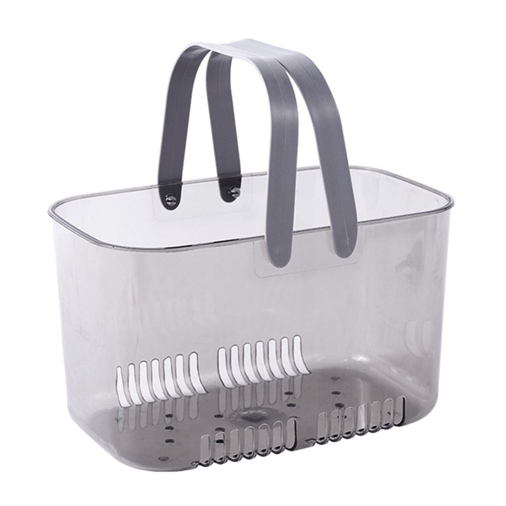 Cestello Doccia Leggero Plastica Trasparente per Bagno Ripostiglio e Drenaggio - Picture 13 of 16