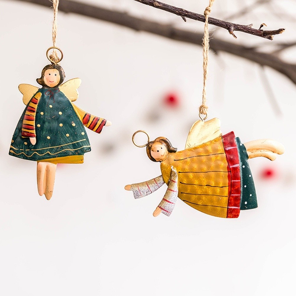 Christmas Angel Pendants Attention-Catching Ornaments Charming Holiday Decor - Picture 25 of 35