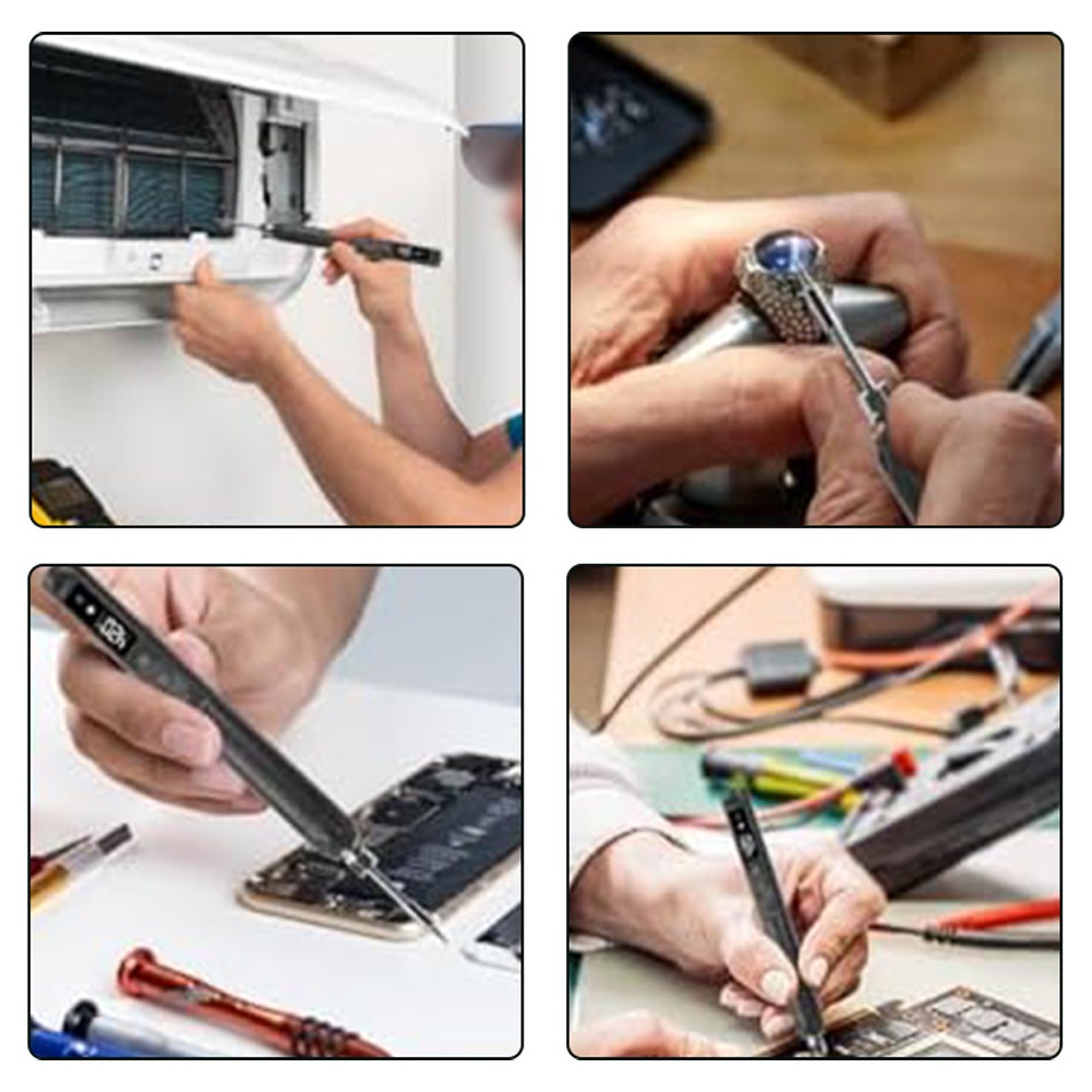Electronics Repair Cordless Soldering Kit Adjustable Temperature Ergonomic Grip