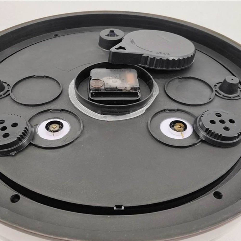 15 Inch Wall Clock Silent Operation Battery Powered with Temperature Humidity