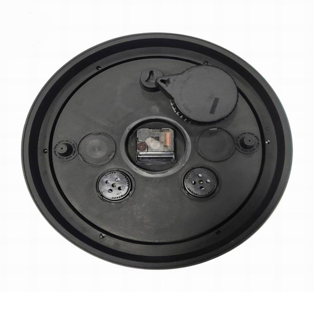 15 Inch Wall Clock Silent Operation Battery Powered with Temperature Humidity