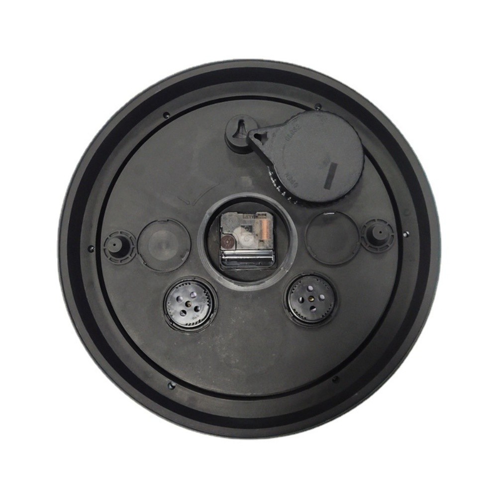 15 Inch Wall Clock Silent Operation Battery Powered with Temperature Humidity