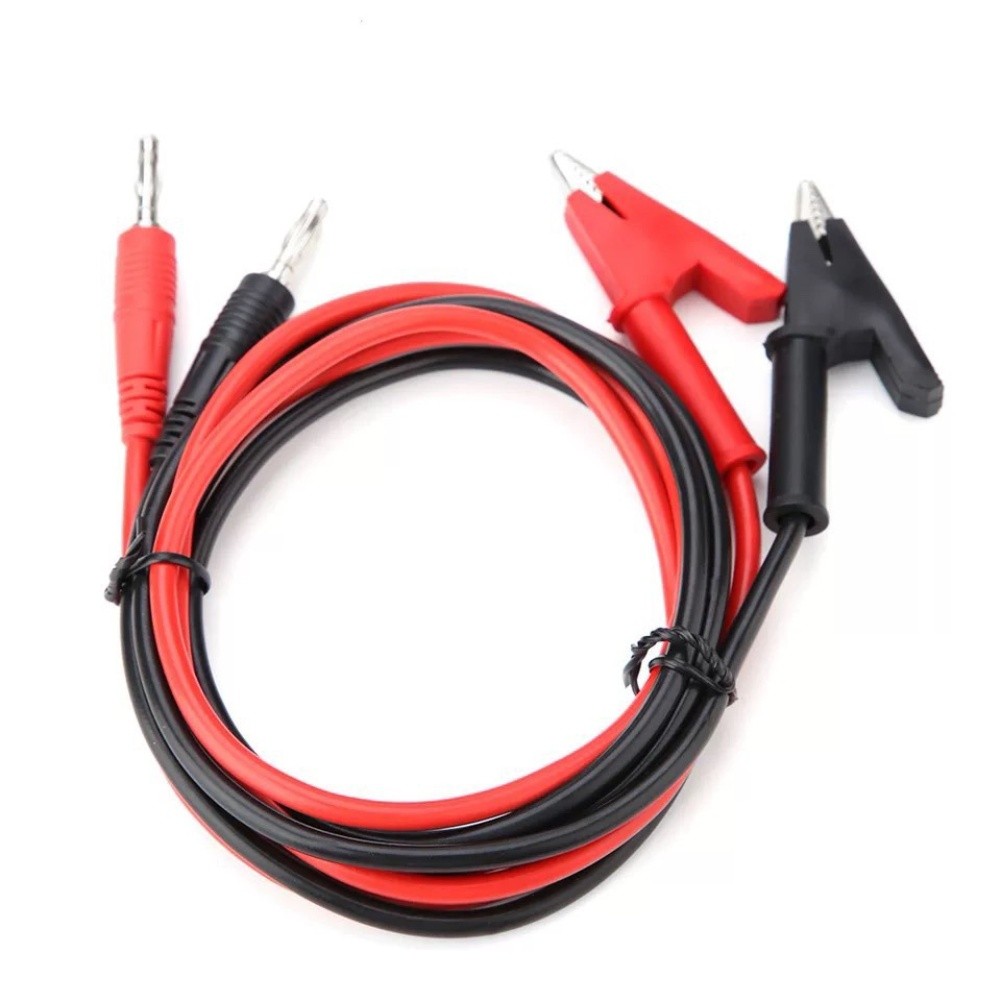 Multimeter Test Leads for Electrical Testing 1 Meter with Clips