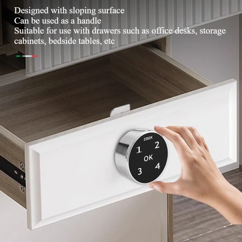 Office Cabinet Wardrobe Drawer Lock with Smart Touch Screen Password Security