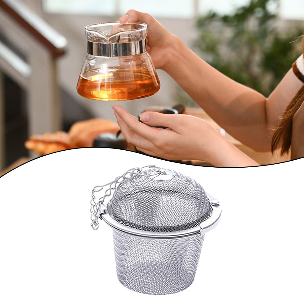 Large Stainless Steel Tea Infuser Ball for Loose Leaf and Spice Brewing Uses