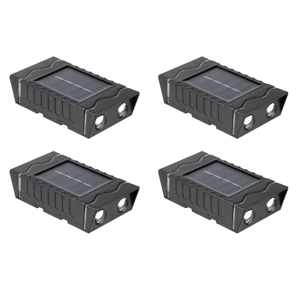 4 Pack Waterproof Solar Garden Wall Lights LED Lanterns for Garden Decor