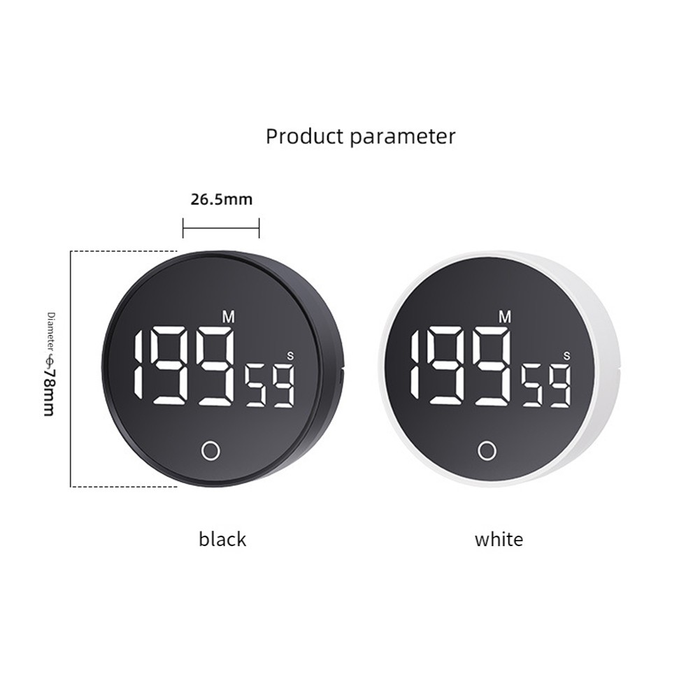 Kitchen Magnetic Digital Visual Timer 60 Minute Countdown Large LED Screen