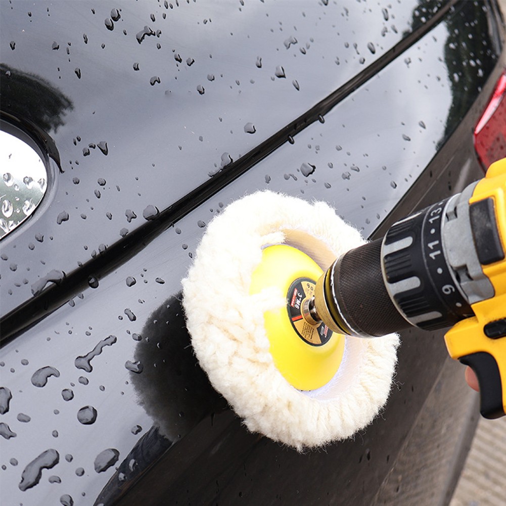 Reusable Wool Polishing Pads Compatible with Pneumatic and Electric Polishers
