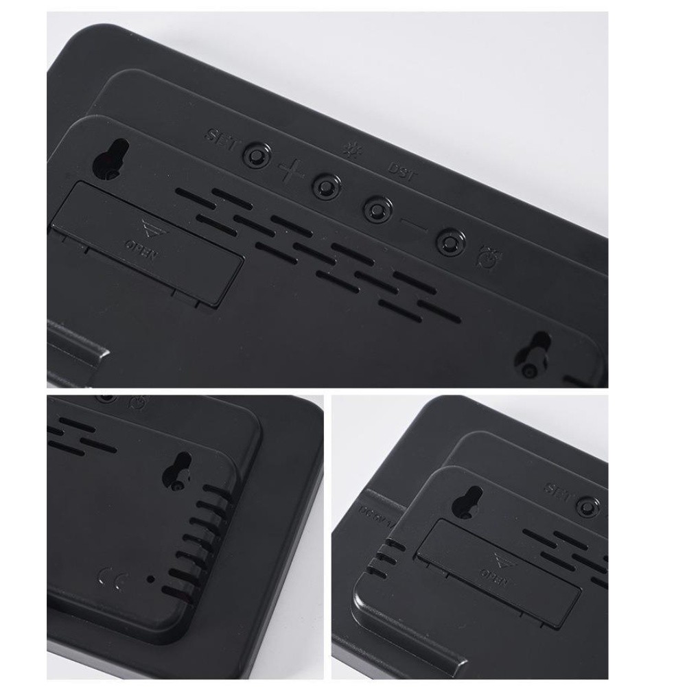 Digital Wall Clock with Large Display Date Week Time and Adjustable Brightness