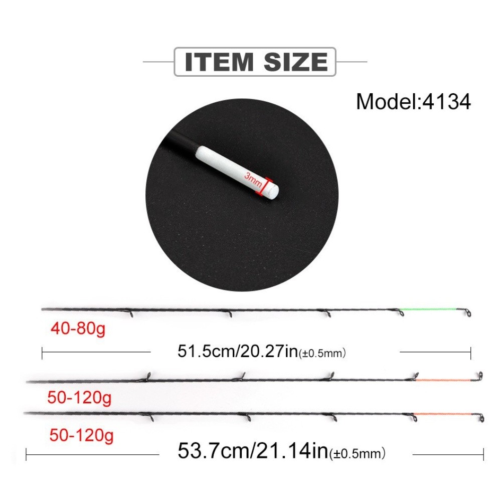 Carbon Fiber Rod Tips 120g For Feeder Rod Replacement Heavy Medium Light - Picture 16 of 16