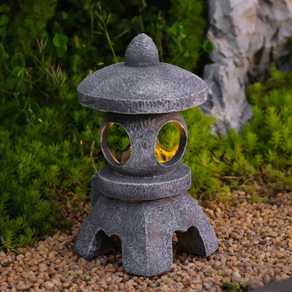 Solar Powered Pagoda Lantern with LED Light for Garden Patio Outdoor Decoration - Picture 26 of 26